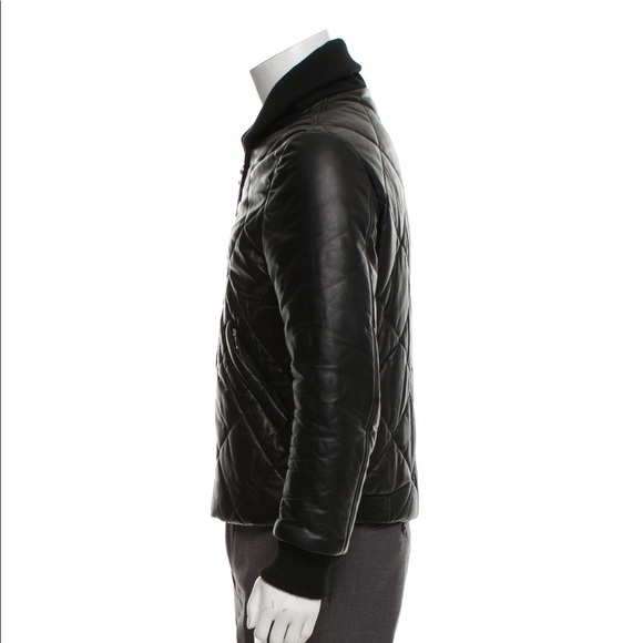 Authentic Kenzo Quilted Leather Bomber Jacket - Picture 2 of 5